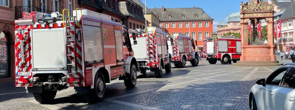 Warum am Donnerstag so viele Feuerwehrautos in Mainz waren