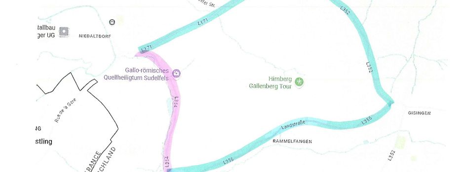 Neubau der Trinkwasserversorgungsleitung für Niedaltdorf – Vollsperrung der L354