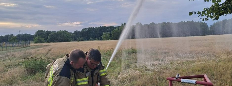 Löschwasserbrunnen erfolgreich gespült