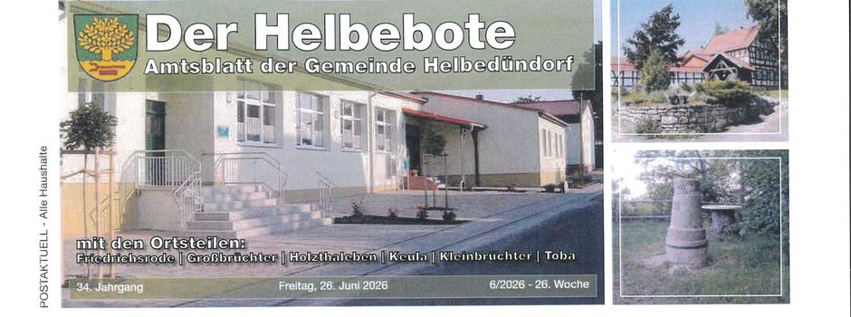 Amtsblatt 6-2026 vom 26.06.2026 ist online    