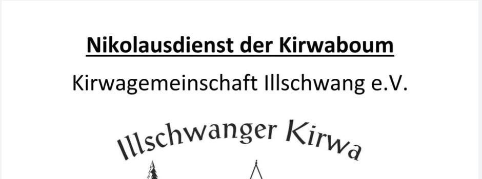 Nikolausdienst der Illschwanger Kirwaleut