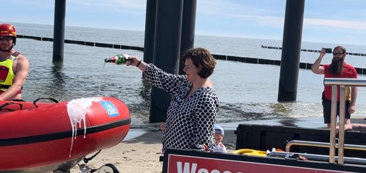 Schlauchboot Vineta getauft