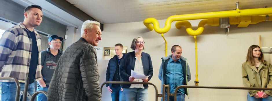 Besichtigung der Wasserversorgungsanlagen