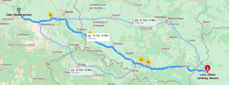 Christian fährt in die Ukraine