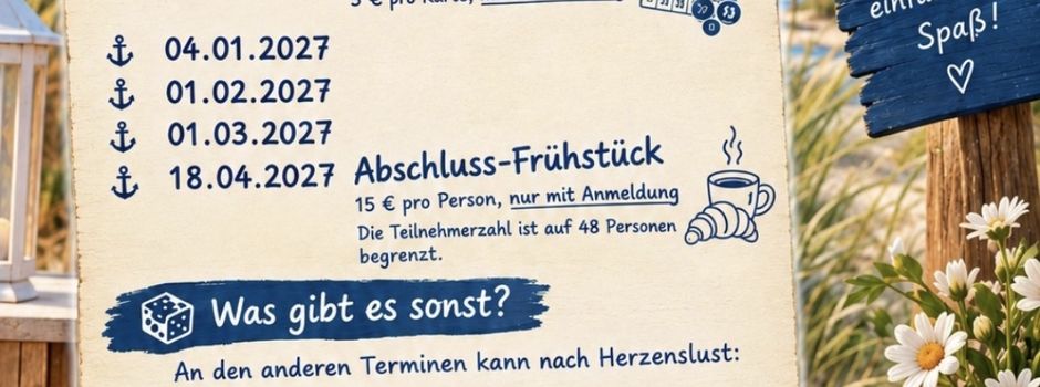 Klönschnack Termine 2026/2027