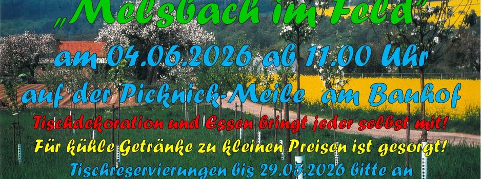 Tafeln im Feld: Gemeinsam genießen in Melsbach