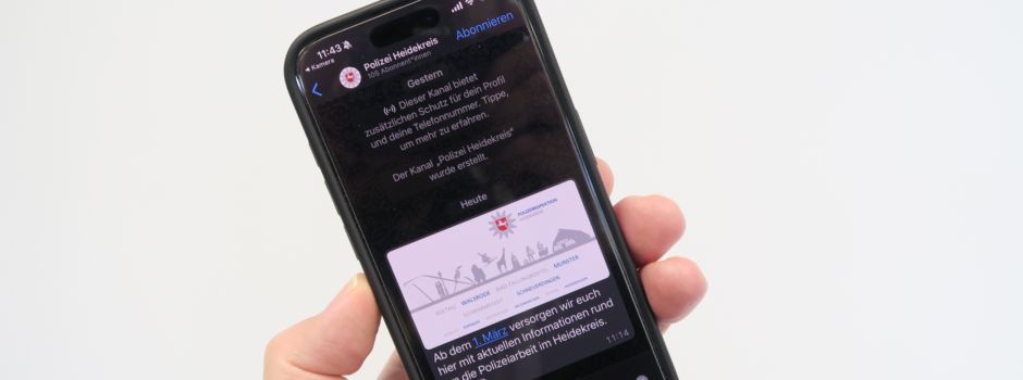 Polizei Heidekreis informiert nun auch über eigenen WhatsApp-Kanal