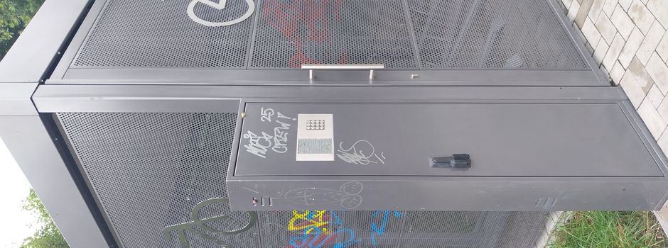 Erneuter Vandalismusschaden an der Fahrradabstellanlage am Bahnhof Horst