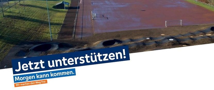 Crowdfunding Kunstrasenplatz - Jetzt unterstützen!