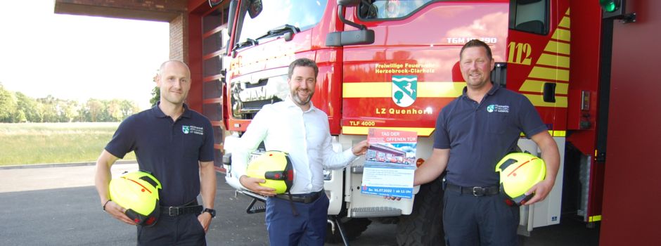 Feuerwehrgerätehaus Quenhorn zu besichtigen: Tag der offenen Tür am 31. Juli
