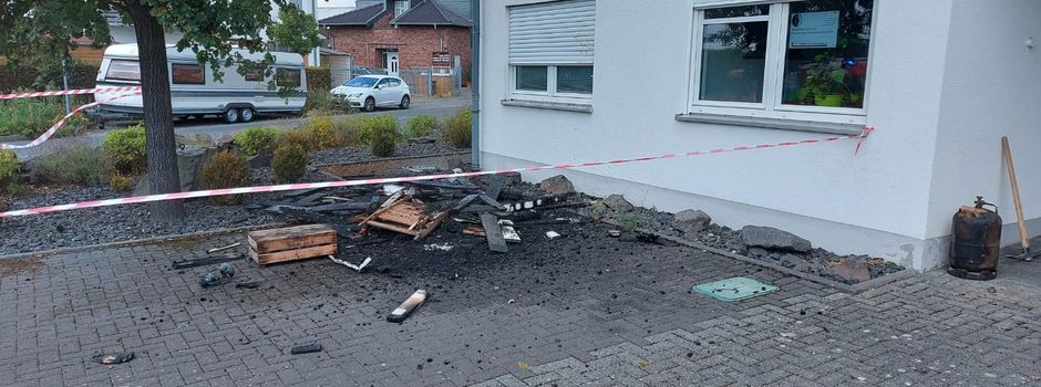 Mondorf: Balkon stand in Flammen