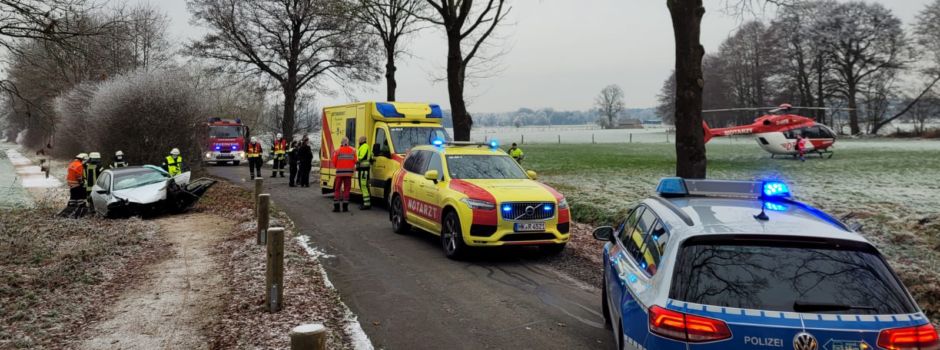 23-Jährige bei Unfall schwer verletzt