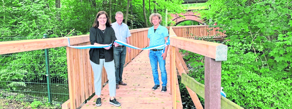 Mut zur Brücke: Holzkonstruktion in Munster ist wieder „auf Zack“