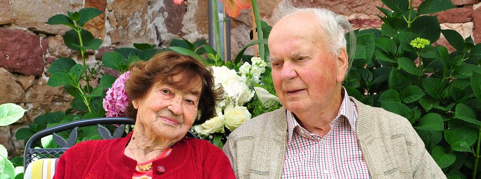 Eiserne Hochzeit mit Gertrud und Rudolf.