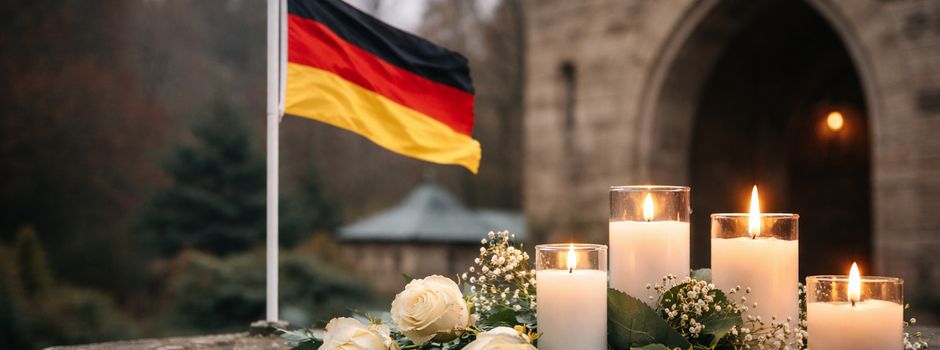 Beflaggung auf Halbmast am 27. Januar