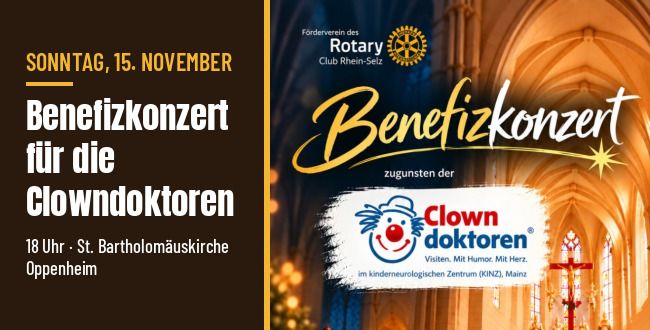 Benefizkonzert in Oppenheim: Musik für die Clowndoktoren im KINZ Mainz