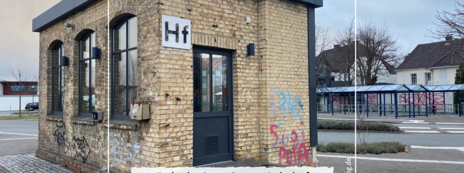 Zeugensuche: Farbschmierereien am Bahnhof