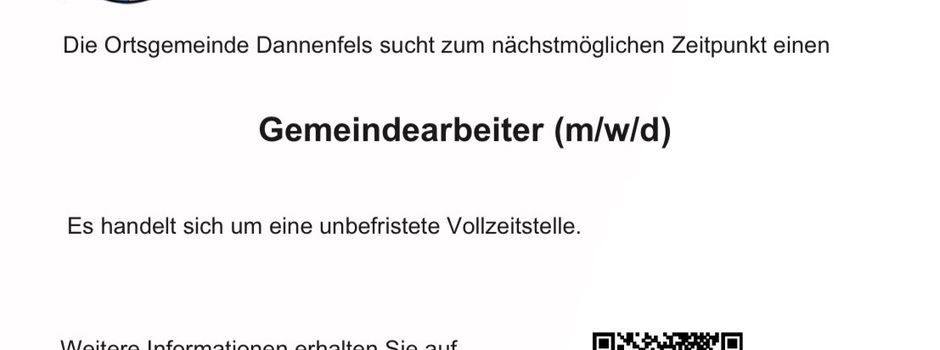 📣 Gemeindearbeiter gesucht!