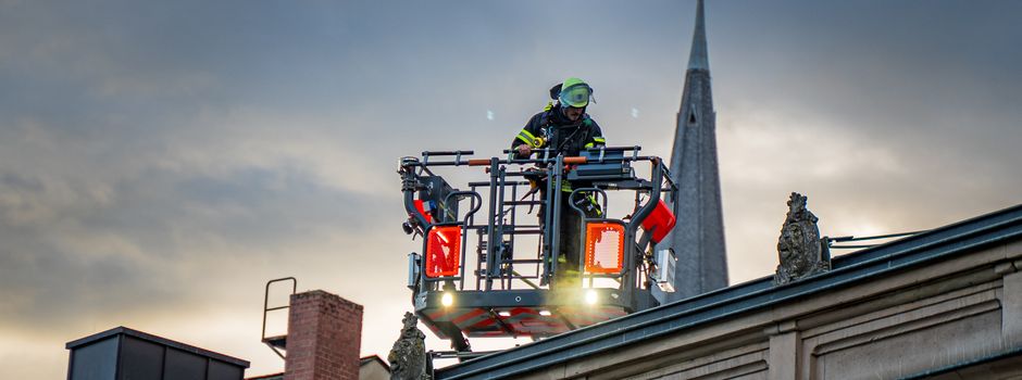 Feuer in Wiesbadener Restaurant am Kochbrunnenplatz
