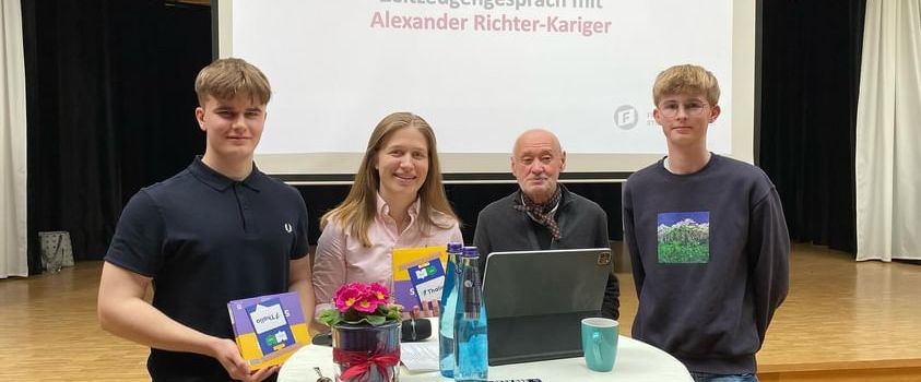 Zeitzeugengespräch am städtischen Gymnasium Harsewinkel