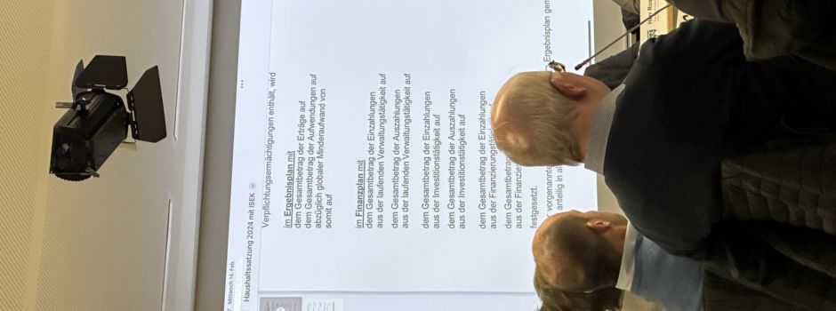 Haushalt 2024 der Gemeinde beschlossen: Einsparungen „nur“ auf Verwaltungsseite und geplante Steuererhöhung