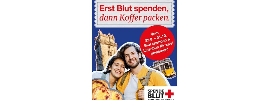 Herbstaktion bei der DRK-Blutspende: Erst Blut spenden – dann Koffer packen