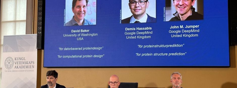 Chemie-Nobelpreis für Vorhersage und Bau von Proteinen