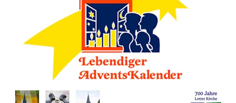 Wer möchte Gastgeber des Lebendigen AdventsKalenders sein?