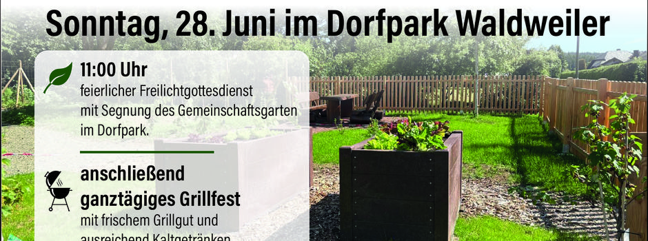 Einsegnung und Eröffnung unseres neuen Gemeinschaftsgarten.