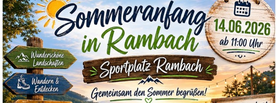 Sommeranfang am Rambacher Sportplatz