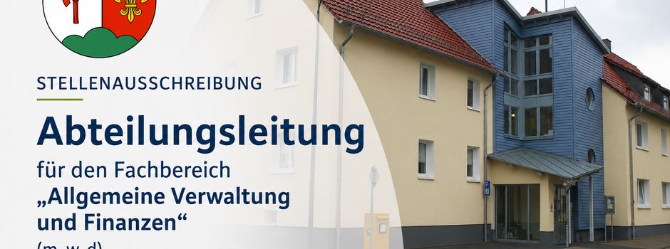 Fachbereichsleitung Verwaltung und Finanzen gesucht