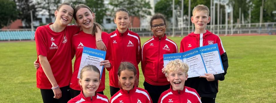 Unions Leichtathleten beim Abendsportfest in Neubrandenburg