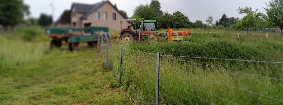 Bürgeraktion - Zaunbau an der Aufweitung des Gretchenbachs