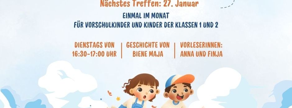 Leseclub-Treffen in der Stadtbücherei mit der Biene Maja 