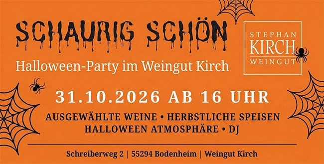 Schaurig Schön: Weingut Kirch veranstaltet Halloween-Party in Bodenheim