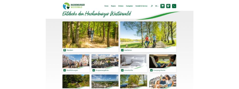 💻Innovative Website der Tourist-Information Hachenburger Westerwald