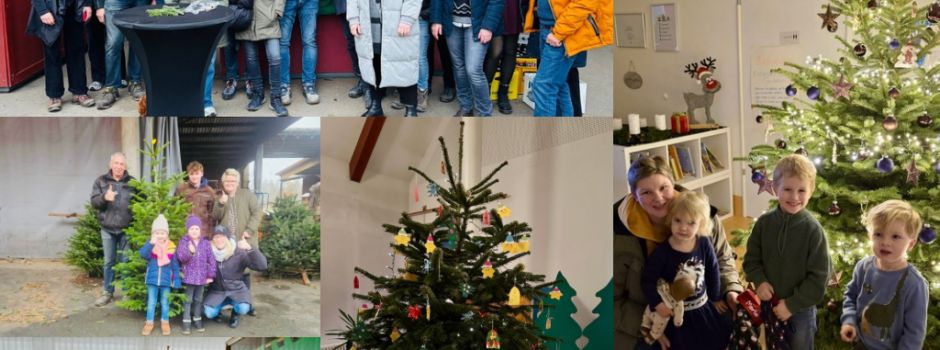 Familie Wöstmann spendet Weihnachtsbäume in der Germeinde