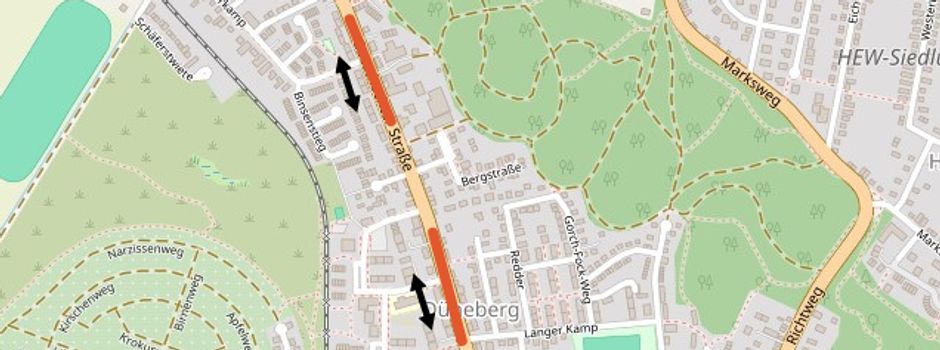 Deckschichtarbeiten auf der Geesthachter Straße: Verkehr muss mit Behinderungen rechnen