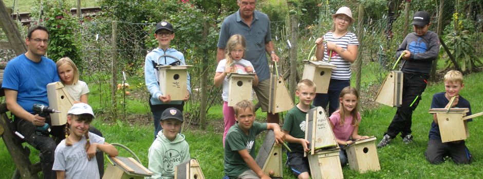 Kinderferienprogramm, Nistkastenbau