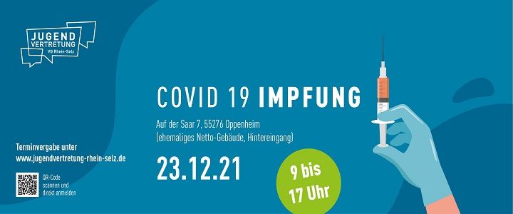 Impfaktion der Jugendvertretung Rhein-Selz und des DRK am 23. Dezember in Oppenheim