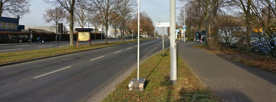 Baustelle auf Rheinhessenstraße in Mainz angekündigt