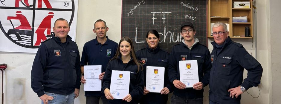 Abschlussübung der Feuerwehr Lochum