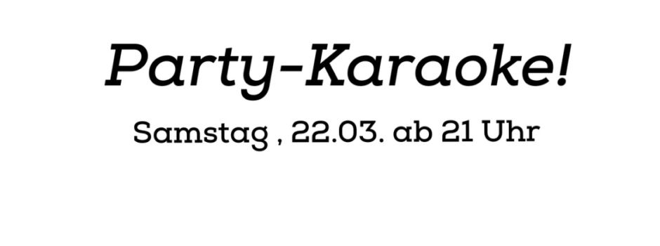 Party-Karaoke im Schlosskeller