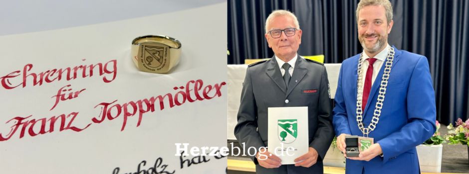 Franz Toppmöller erhält Ehrenring der Gemeinde Herzebrock-Clarholz
