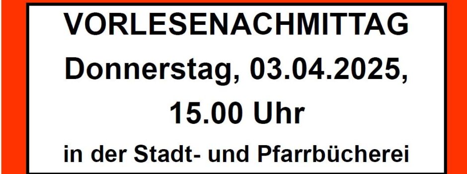 Spannende und lustige Geschichten beim Vorlesenachmittag in der Bücherei