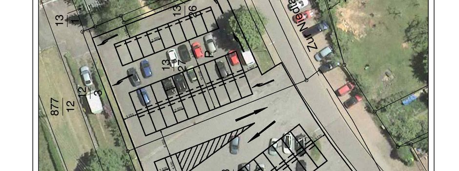 Wir informieren -  Markierungsarbeiten Parkplatz Niedtalhalle