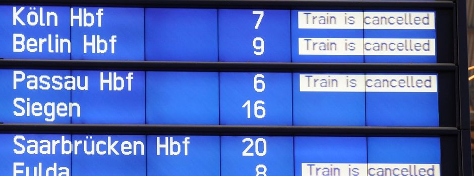 Streik: Wieder Zugausfälle absehbar
