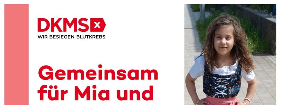Mia braucht eine Stammzellenspende