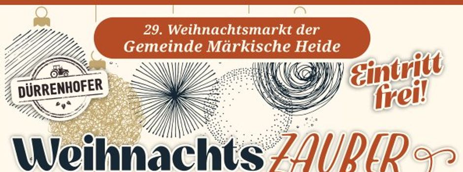 Unterstützung des Weihnachtsmarktes der Gemeinde Märkische Heide