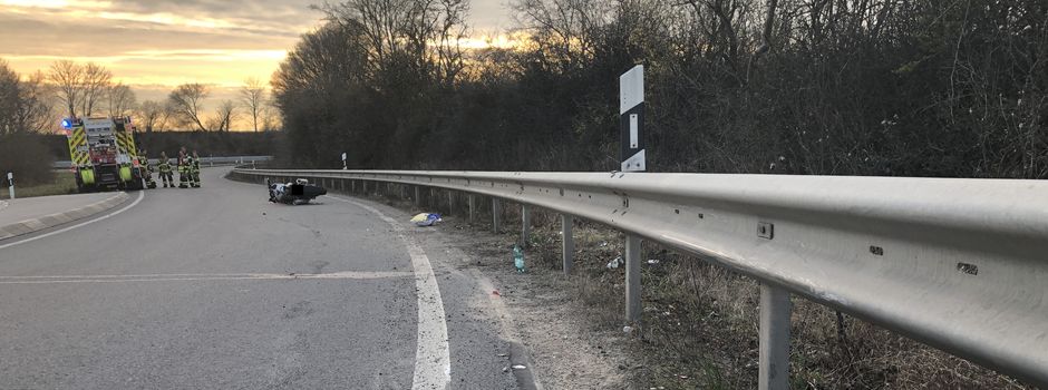 Motorradfahrer nach Unfall schwer verletzt